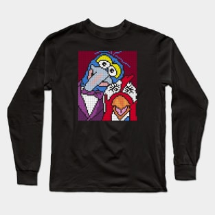 POXELART - Gonzo And Camilla The Chicken From The Muppets Long Sleeve T-Shirt